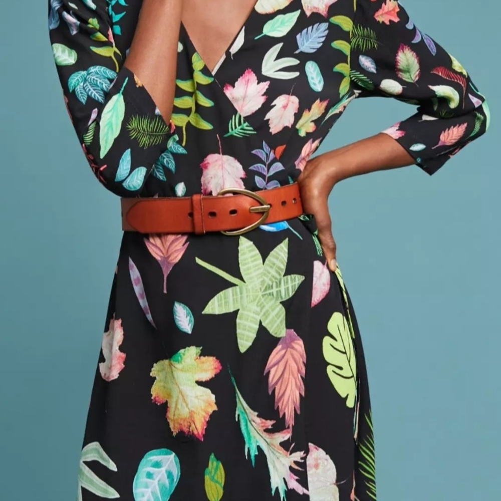 Anthropologie (Blank London) Leaf Print Dress (XS)